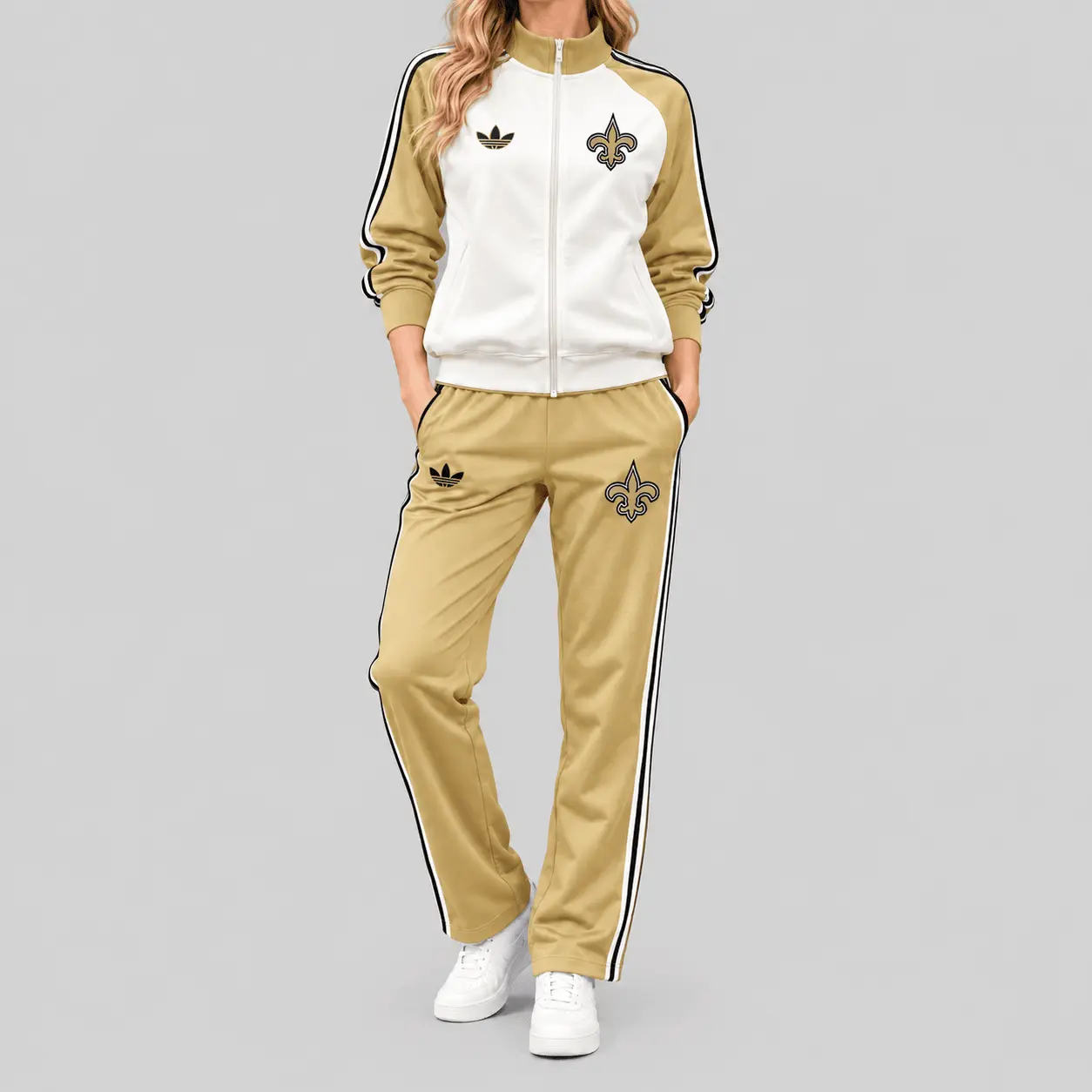 New Orleans Saints | NFL Retro Track Jacket Pants Set TD