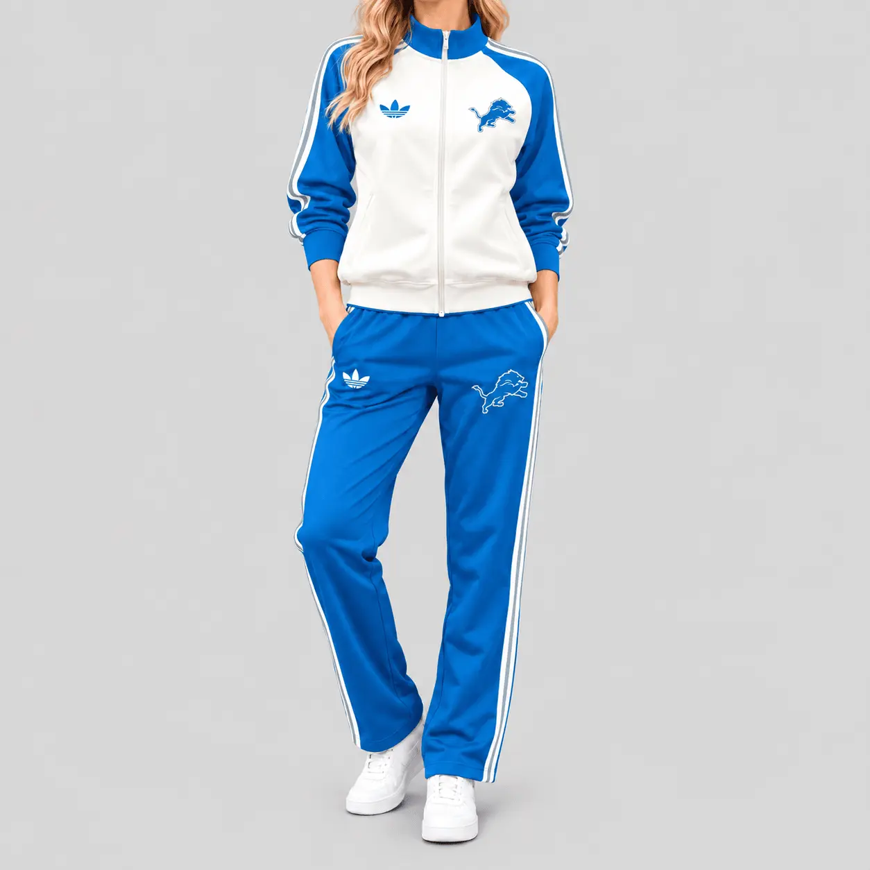 Detroit Lions | NFL Retro Track Jacket Pants Set TD