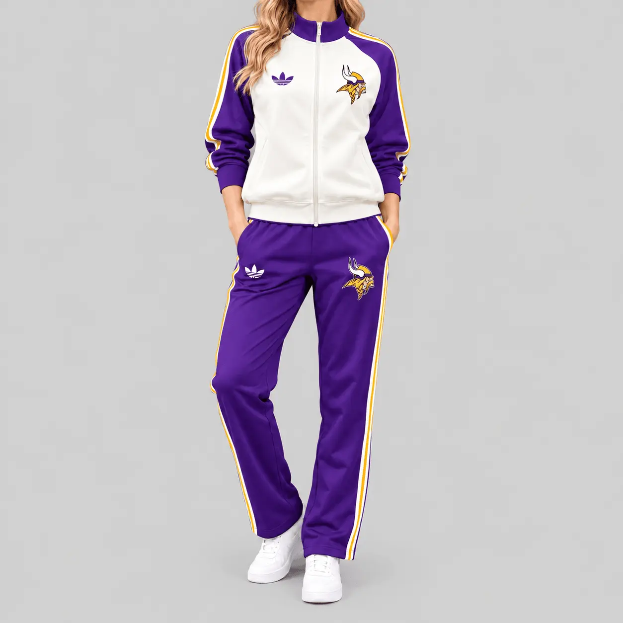 Minnesota Vikings | NFL Retro Track Jacket Pants Set TD