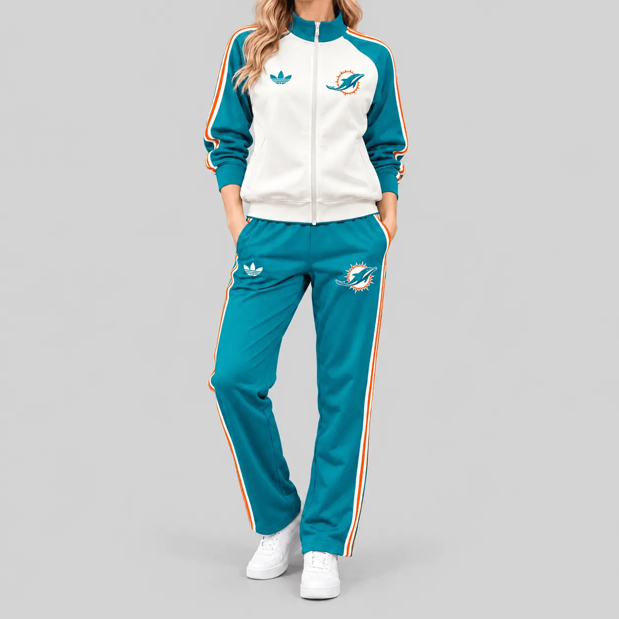 Miami Dolphins | NFL Retro Track Jacket Pants Set TD