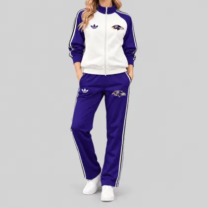Baltimore Ravens | NFL Retro Track Jacket Pants Set TD
