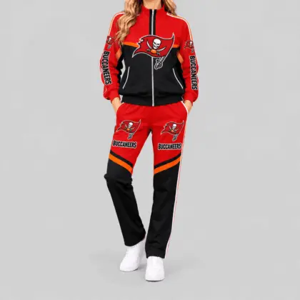 Tampa Bay Buccaneers | NFL Color Block Track Jacket Jogger Set TD