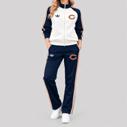 Chicago Bears | NFL Retro Track Jacket Pants Set TD