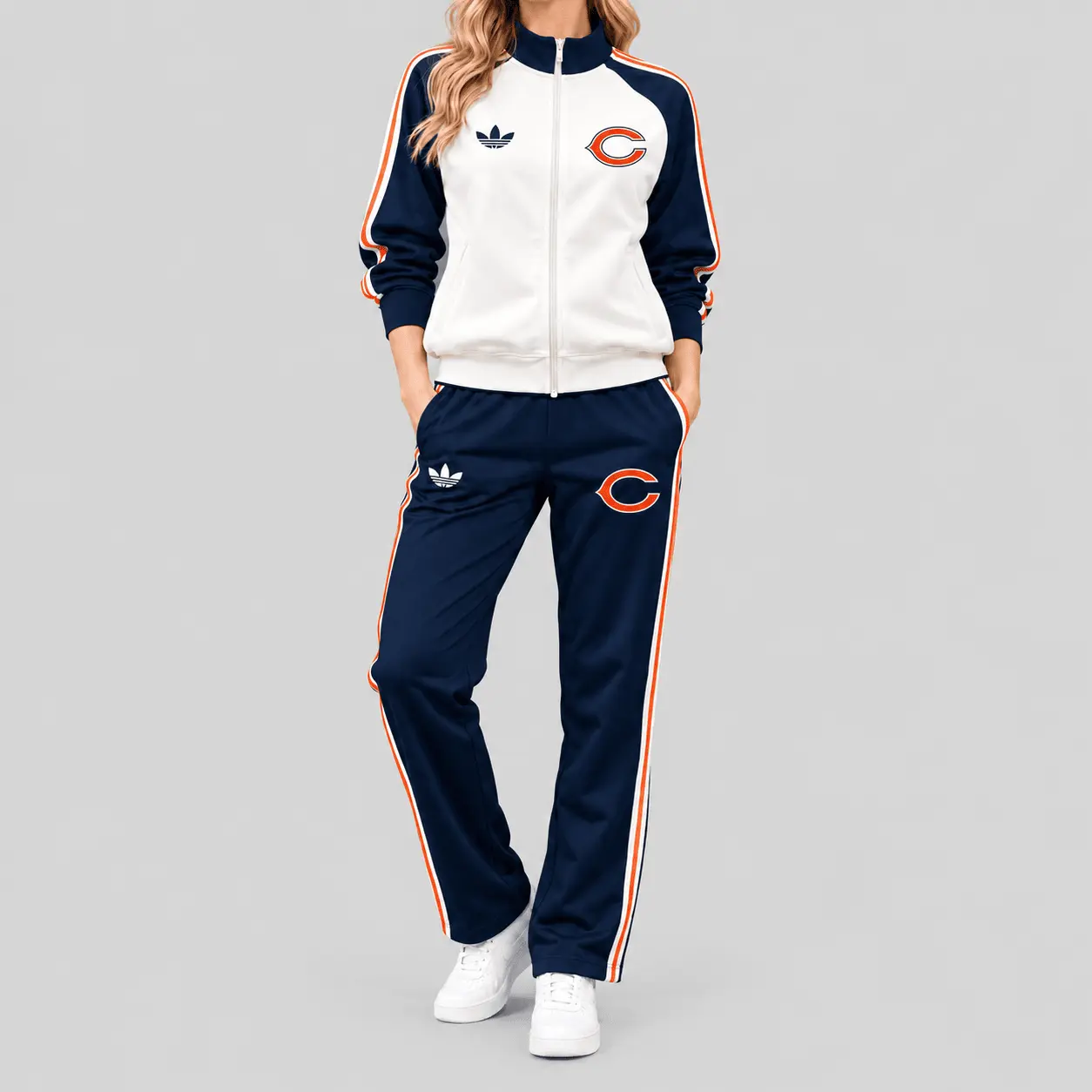 Chicago Bears | NFL Retro Track Jacket Pants Set TD
