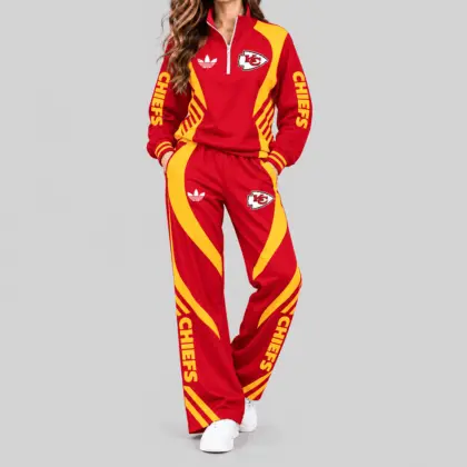 Kansas City Chiefs | NFL Curved Stripe Quarter Zip Set TD