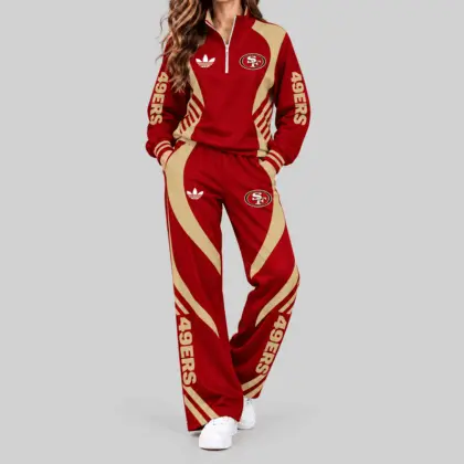 San Francisco 49ers | NFL Curved Stripe Quarter Zip Set TD