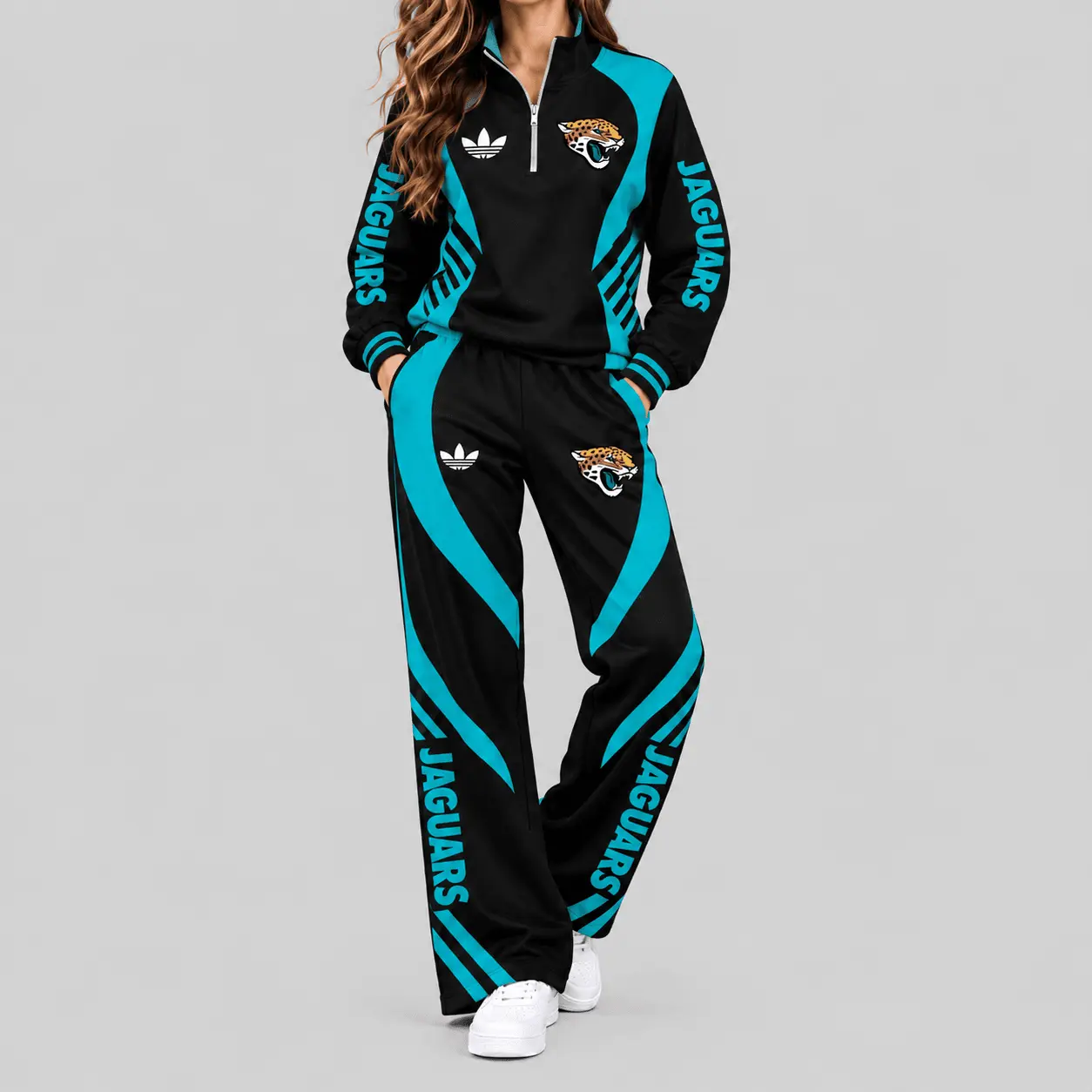 Jacksonville Jaguars | NFL Curved Stripe Quarter Zip Set TD