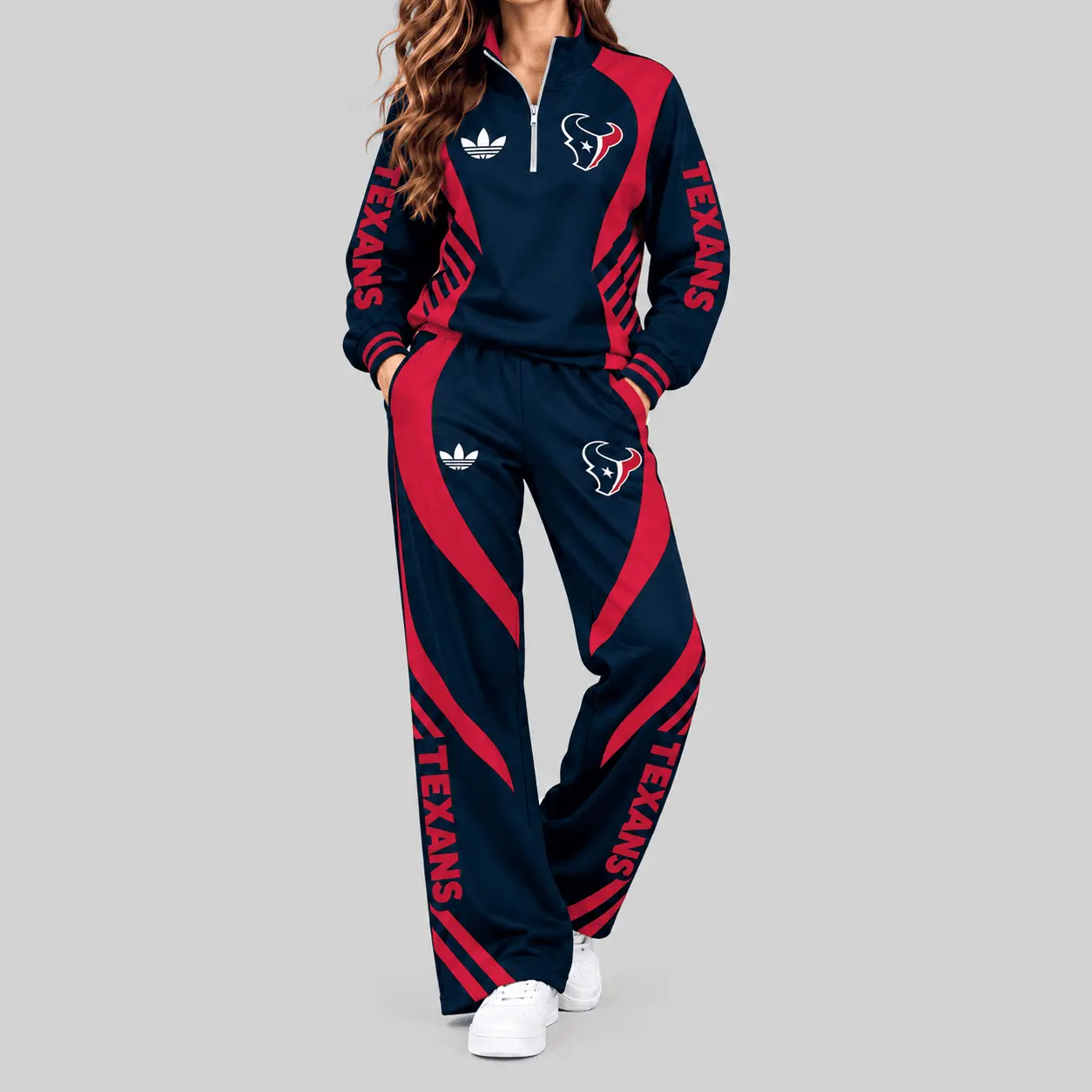 Houston Texans | NFL Curved Stripe Quarter Zip Set TD
