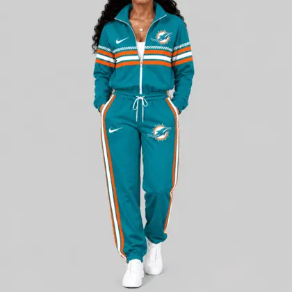 Miami Dolphins | NFL Chest Stripe Windbreaker Set TD