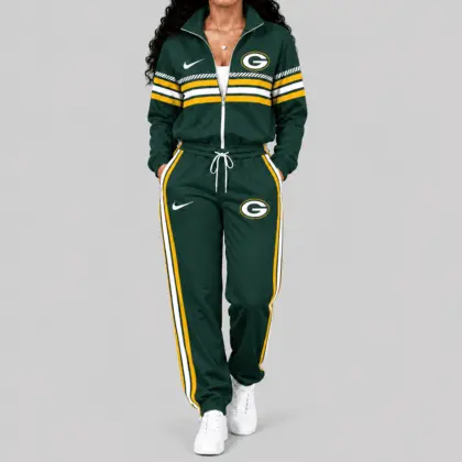 Green Bay Packers | NFL Chest Stripe Windbreaker Set TD