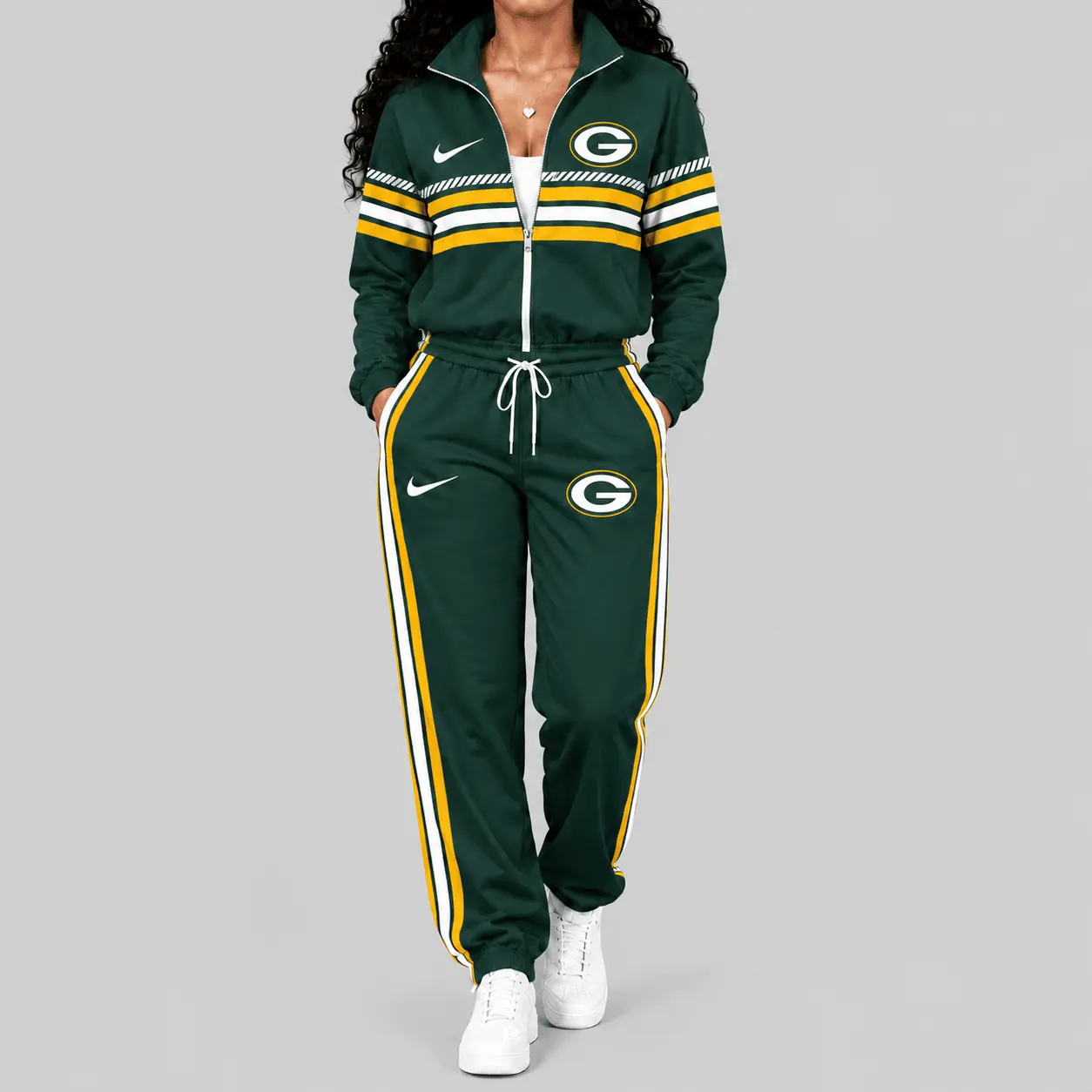 Green Bay Packers | NFL Chest Stripe Windbreaker Set TD