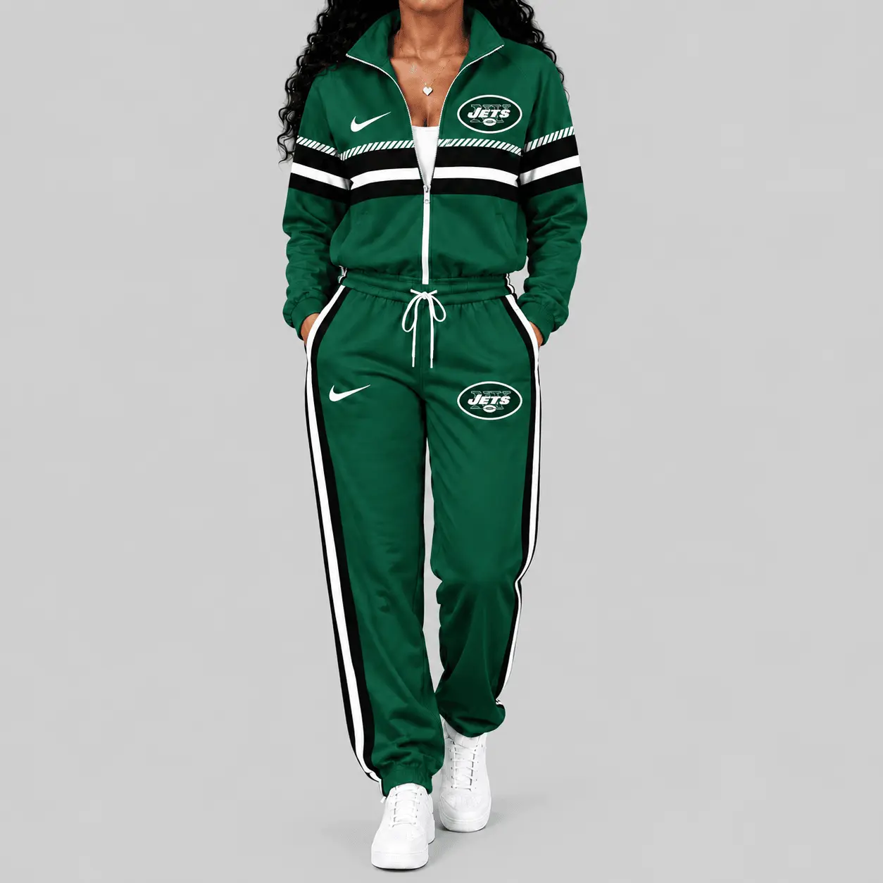 New York Jets | NFL Chest Stripe Windbreaker Set TD