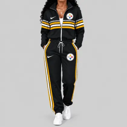 Pittsburgh Steelers | NFL Chest Stripe Windbreaker Set TD