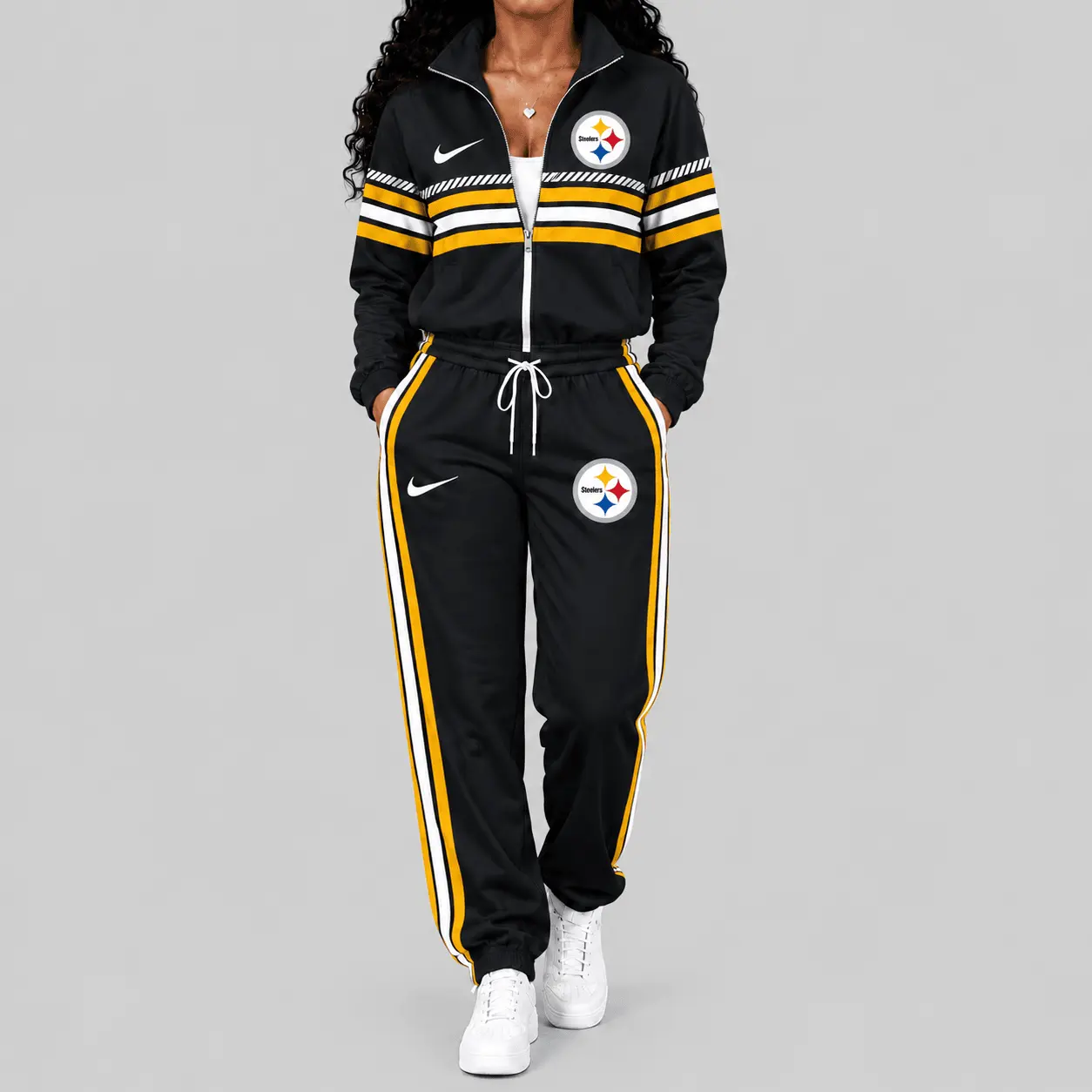 Pittsburgh Steelers | NFL Chest Stripe Windbreaker Set TD
