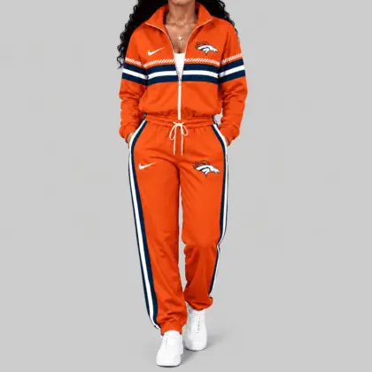 Denver Broncos | NFL Chest Stripe Windbreaker Set TD