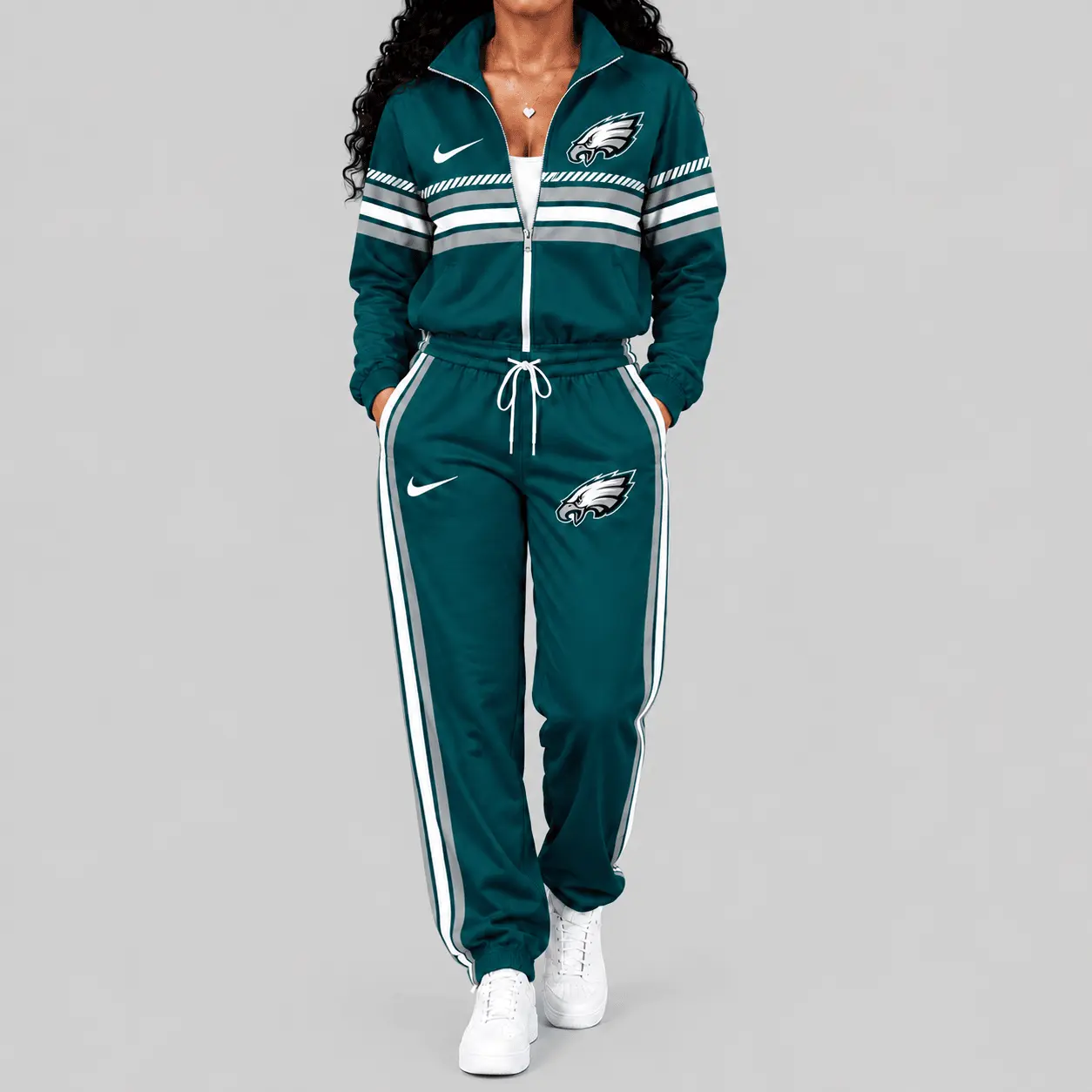 Philadelphia Eagles | NFL Chest Stripe Windbreaker Set TD