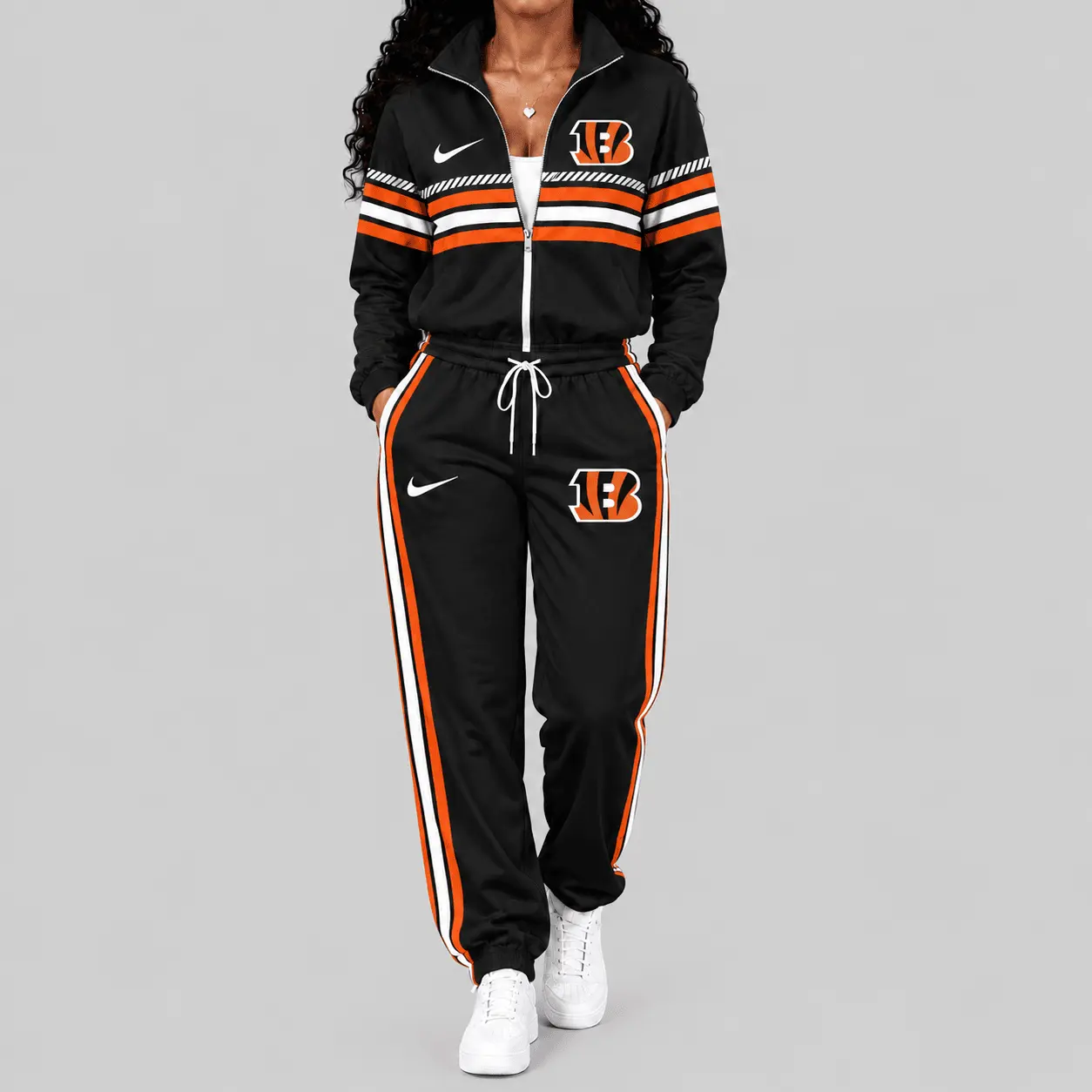 Cincinnati Bengals | NFL Chest Stripe Windbreaker Set TD