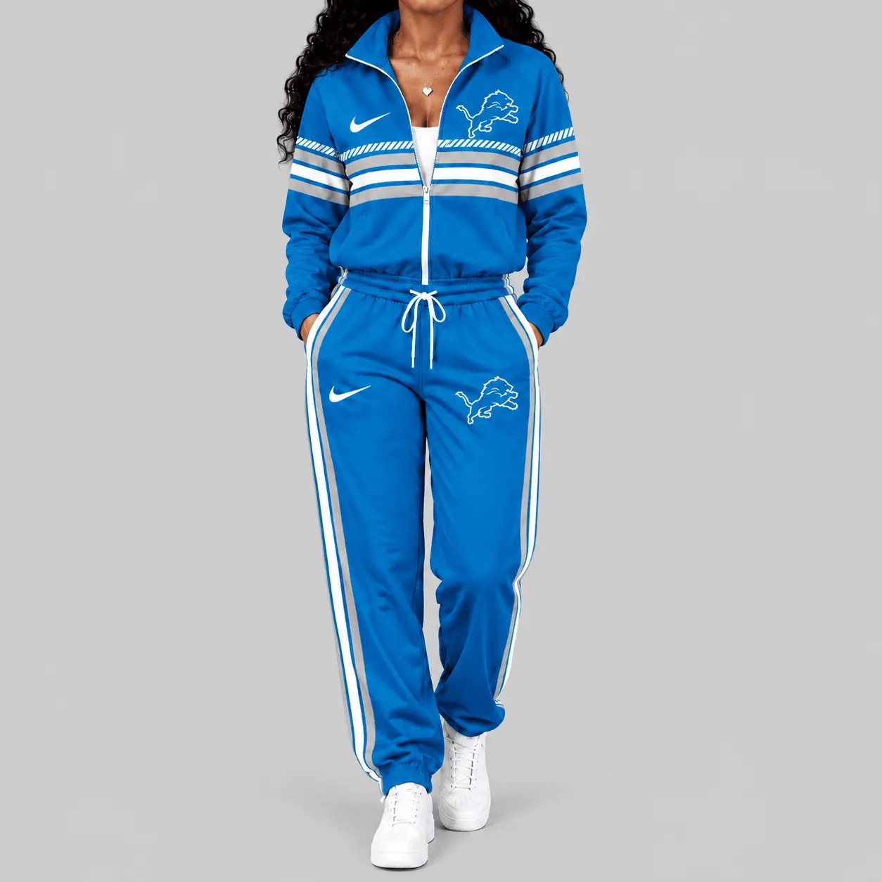 Detroit Lions | NFL Chest Stripe Windbreaker Set TD