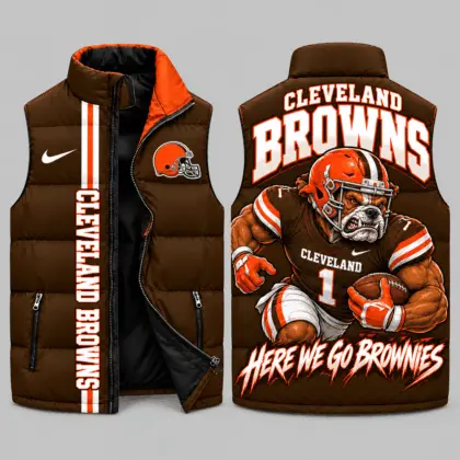 Cleveland Browns | NFL Charging Mascot Puffer Vest TD