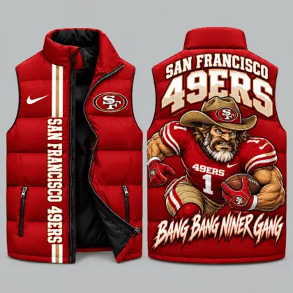 San Francisco 49ers | NFL Charging Mascot Puffer Vest TD
