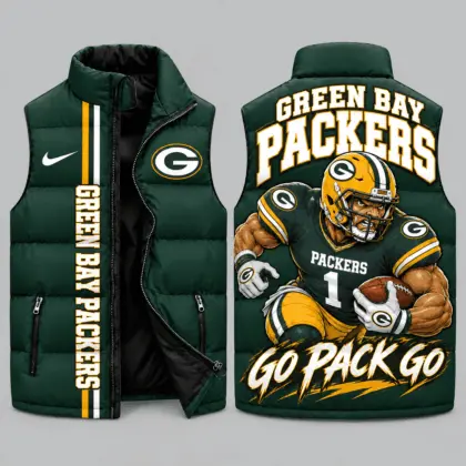 Green Bay Packers | NFL Charging Mascot Puffer Vest TD