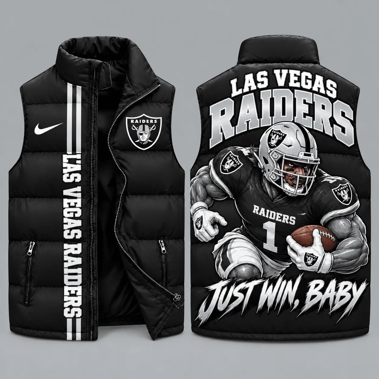 Las Vegas Raiders | NFL Charging Mascot Puffer Vest TD