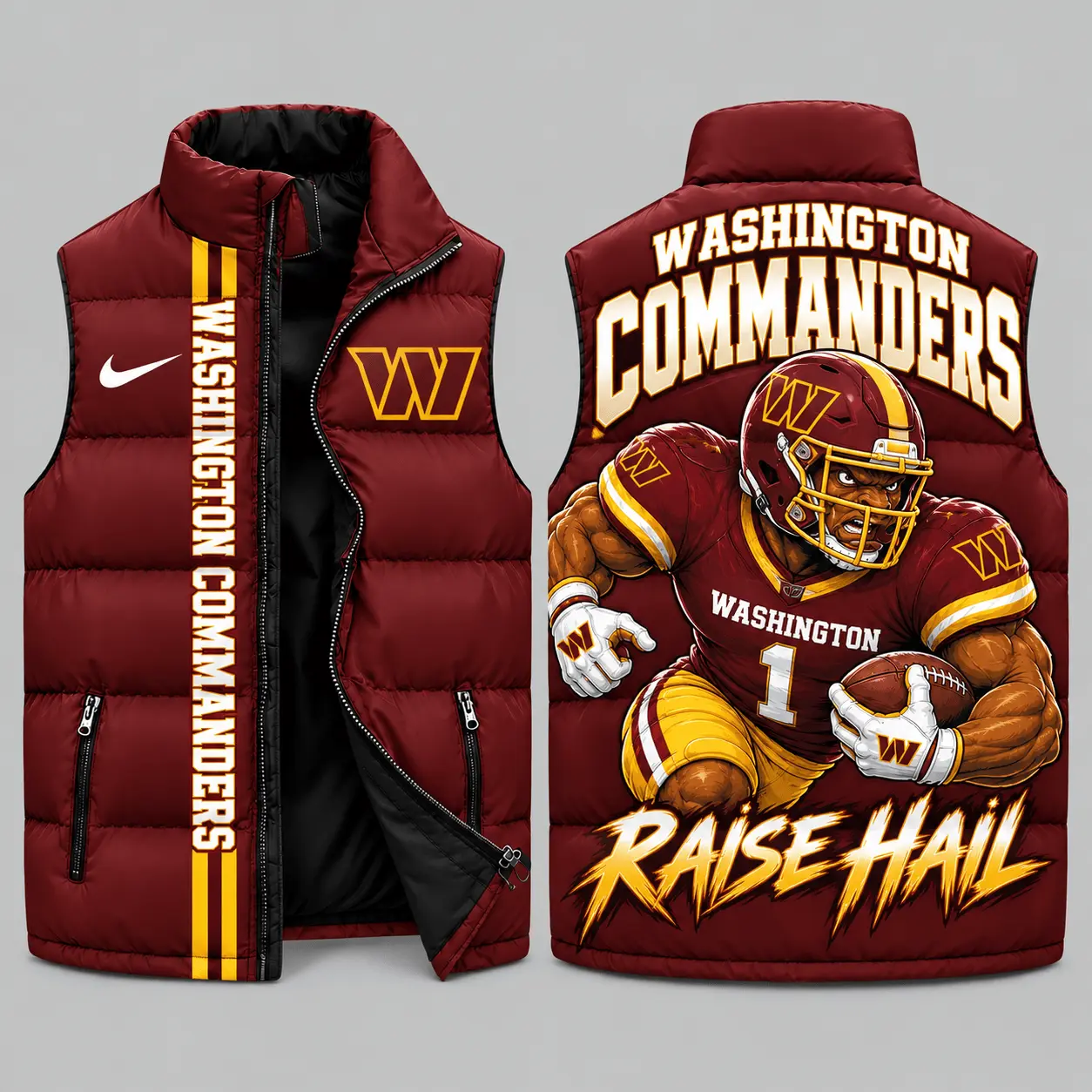 Washington Commanders | NFL Charging Mascot Puffer Vest TD