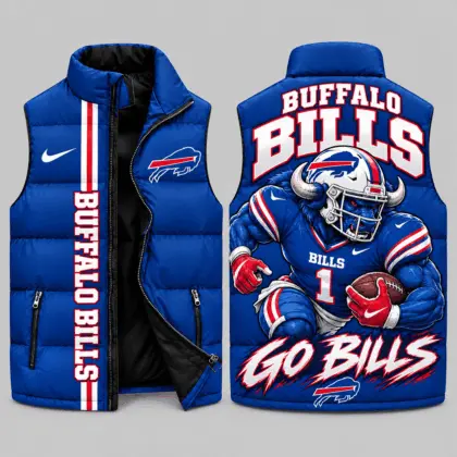 Buffalo Bills | NFL Charging Mascot Puffer Vest TD