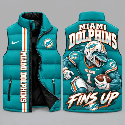 Miami Dolphins | NFL Charging Mascot Puffer Vest TD