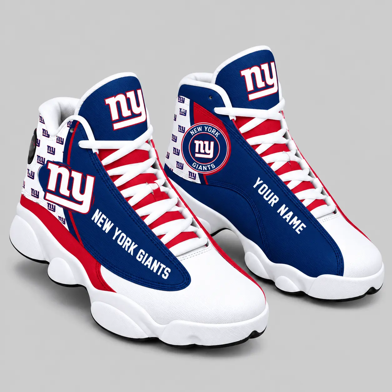 New York Giants | NFL Custom Name High Top Sneakers TD