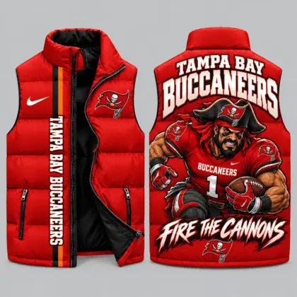 Tampa Bay Buccaneers | NFL Charging Mascot Puffer Vest TD