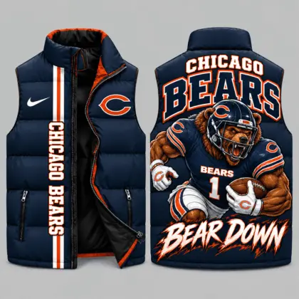 Chicago Bears | NFL Charging Mascot Puffer Vest TD