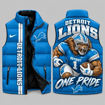 Detroit Lions | NFL Charging Mascot Puffer Vest TD