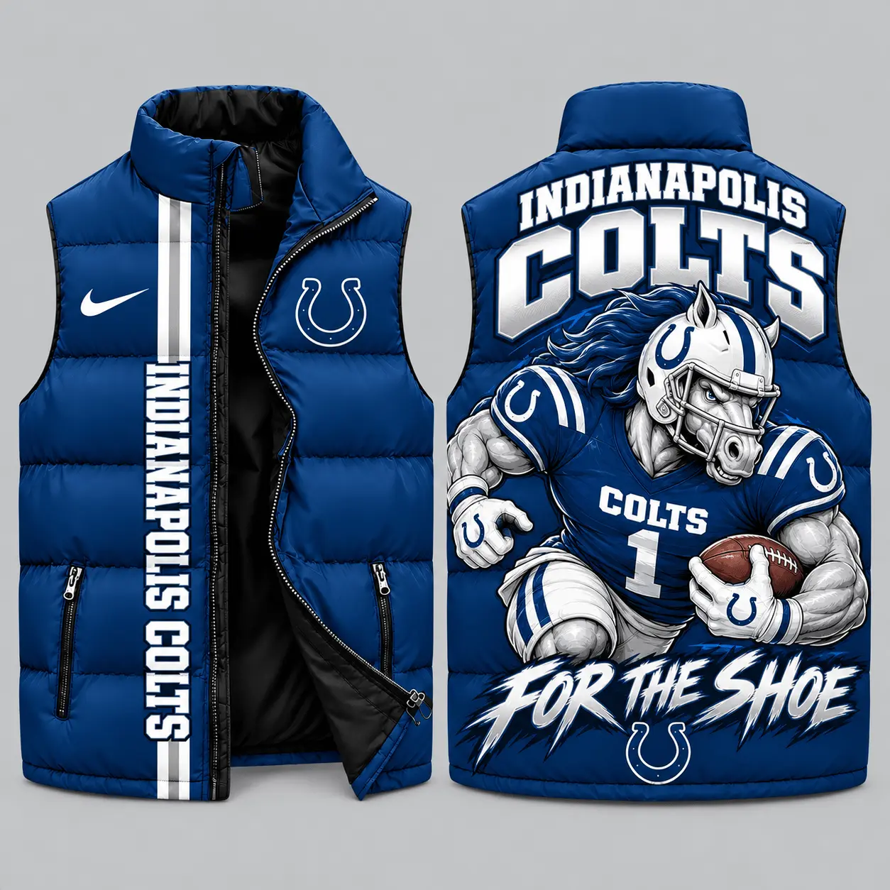 Indianapolis Colts | NFL Charging Mascot Puffer Vest TD