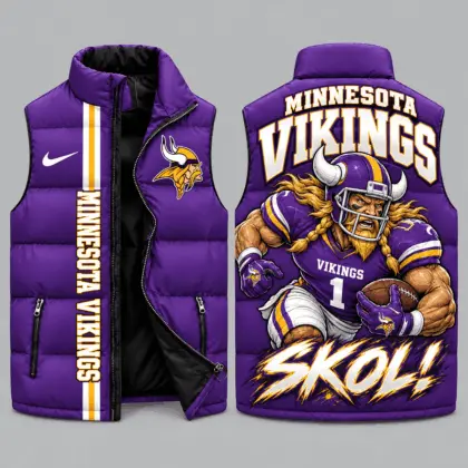 Minnesota Vikings | NFL Charging Mascot Puffer Vest TD