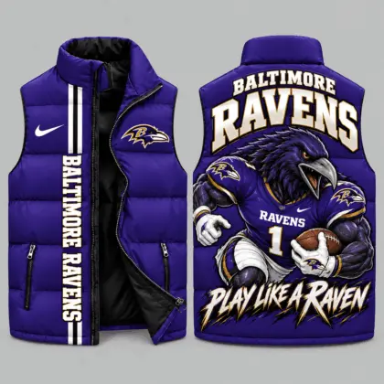 Baltimore Ravens | NFL Charging Mascot Puffer Vest TD