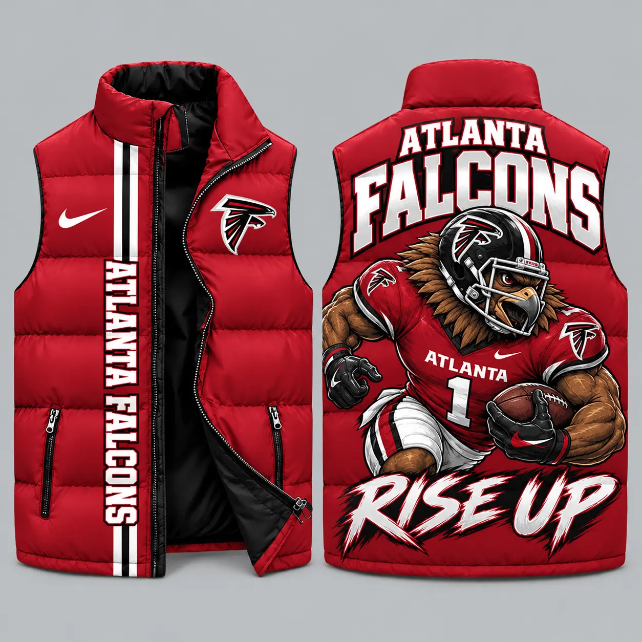 Atlanta Falcons | NFL Charging Mascot Puffer Vest TD