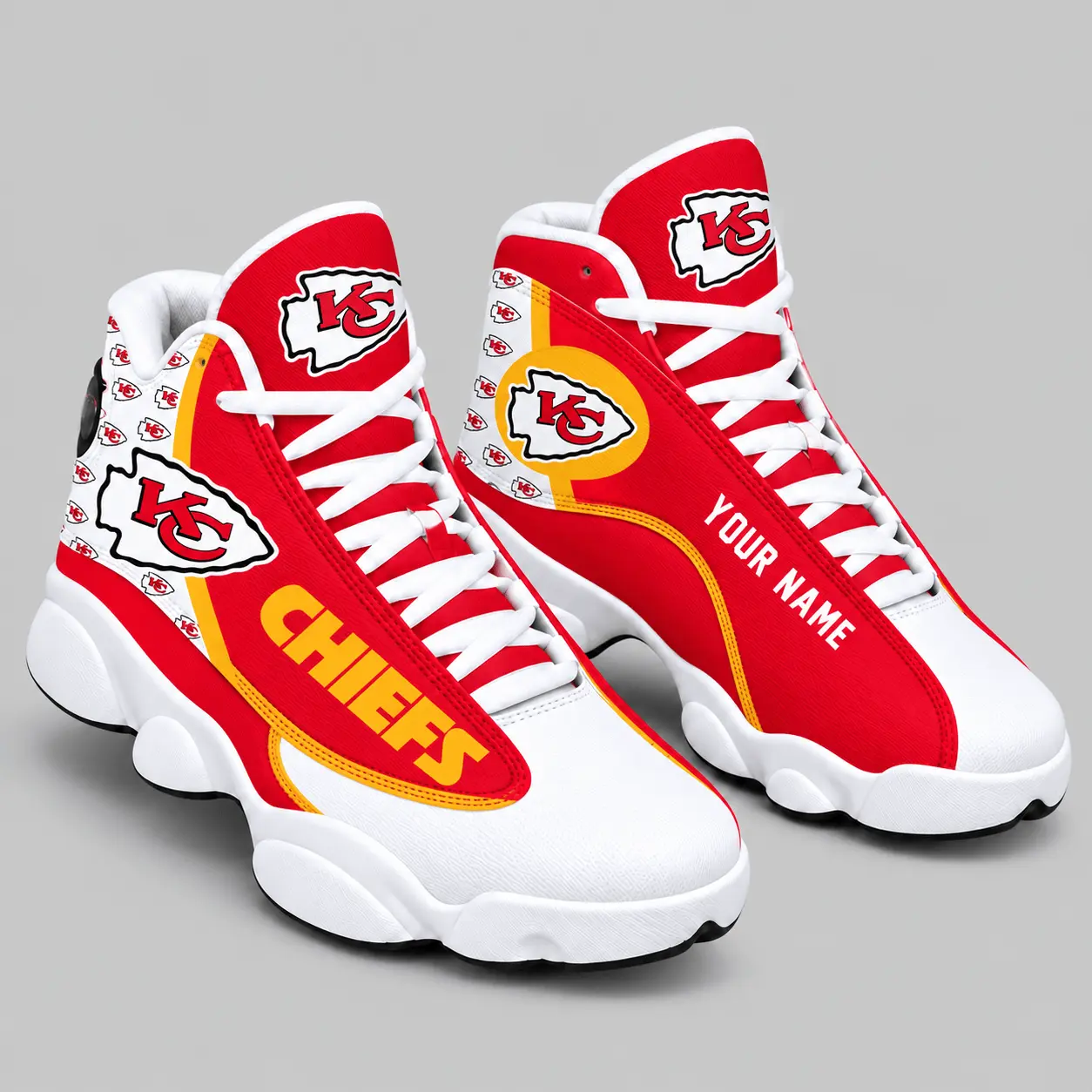 Kansas City Chiefs | NFL Custom Name High Top Sneakers TD