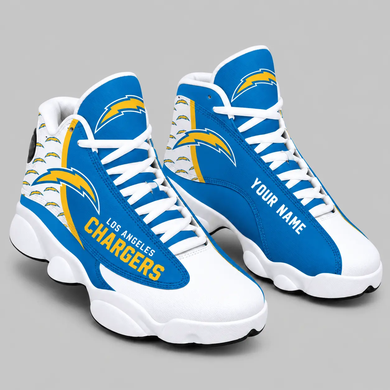 Los Angeles Chargers | NFL Custom Name High Top Sneakers TD