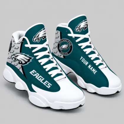 Philadelphia Eagles | NFL Custom Name High Top Sneakers TD