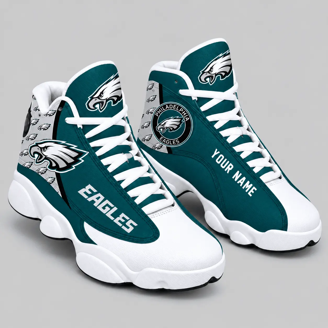 Philadelphia Eagles | NFL Custom Name High Top Sneakers TD