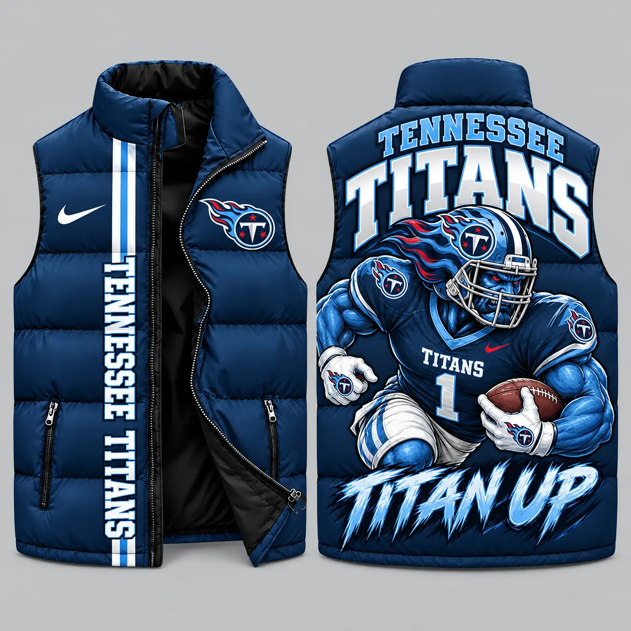Tennessee Titans | NFL Charging Mascot Puffer Vest TD