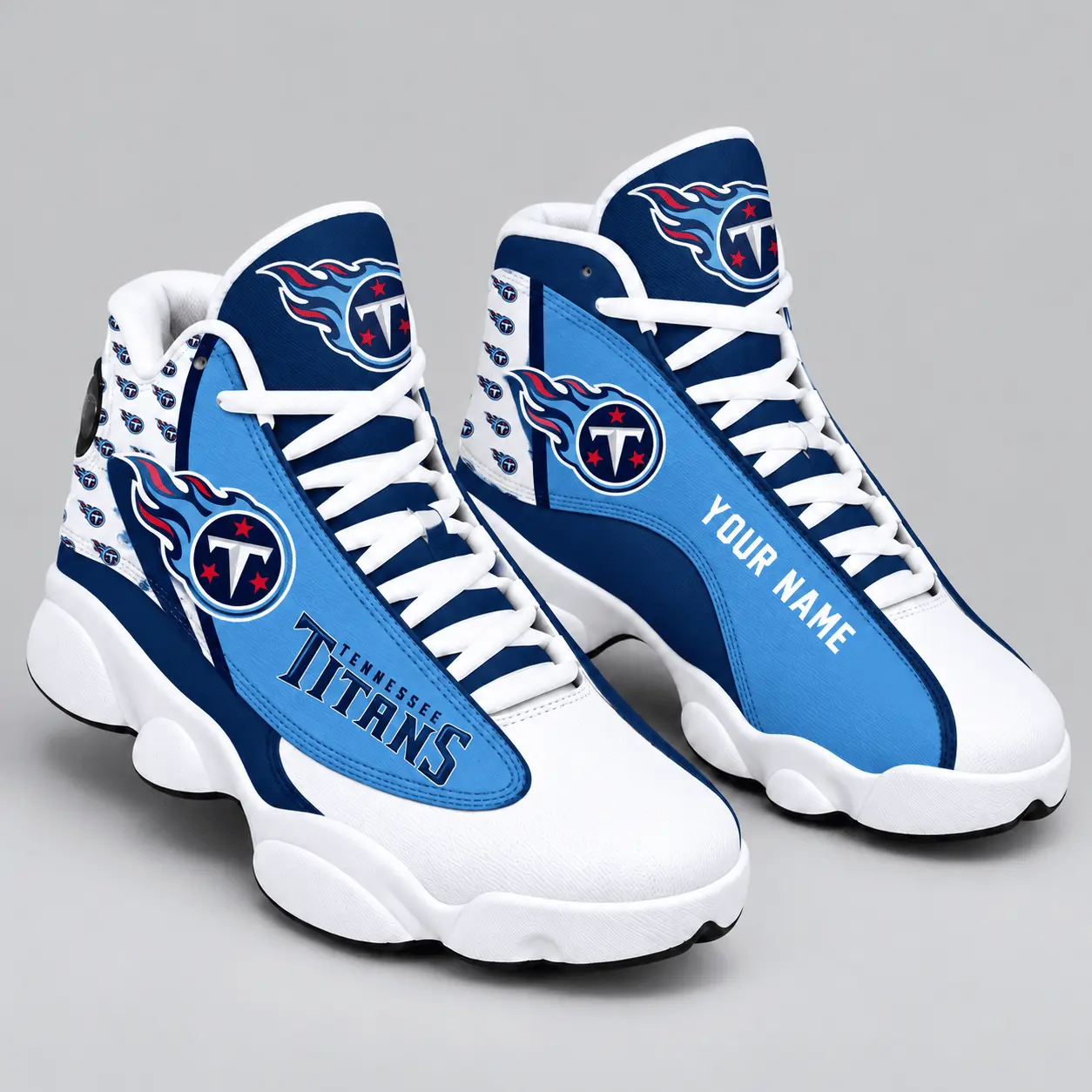 Tennessee Titans | NFL Custom Name High Top Sneakers TD
