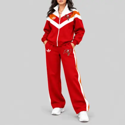 Tampa Bay Buccaneers | NFL Chevron Track Jacket Wide Leg Set TD