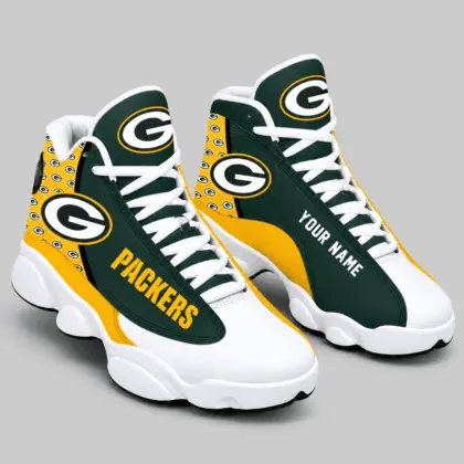 Green Bay Packers | NFL Custom Name High Top Sneakers TD