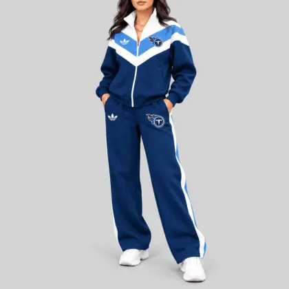 Tennessee Titans | NFL Chevron Track Jacket Wide Leg Set TD