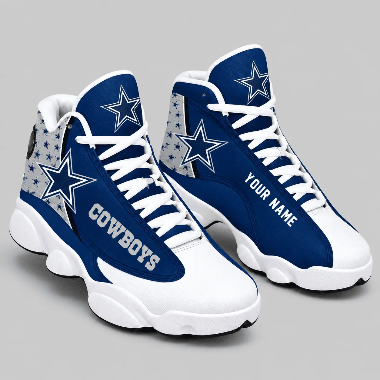 Dallas Cowboys | NFL Custom Name High Top Sneakers TD