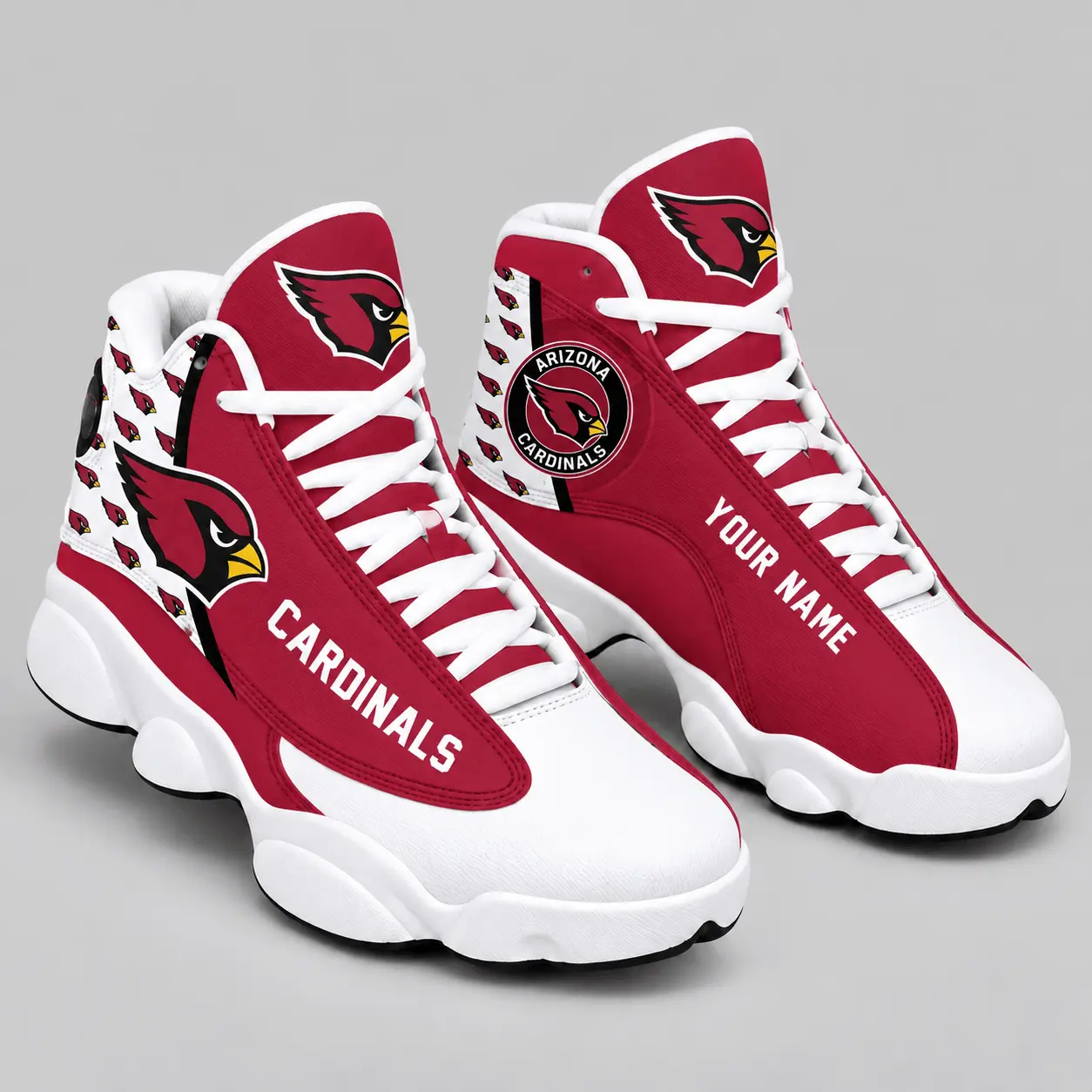 Arizona Cardinals | NFL Custom Name High Top Sneakers TD