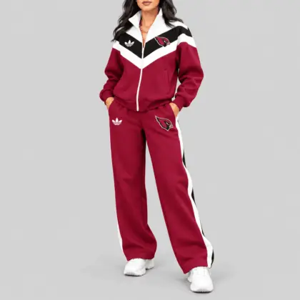 Arizona Cardinals | NFL Chevron Track Jacket Wide Leg Set TD