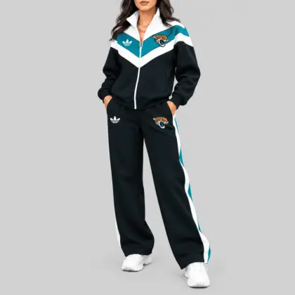 Jacksonville Jaguars | NFL Chevron Track Jacket Wide Leg Set TD